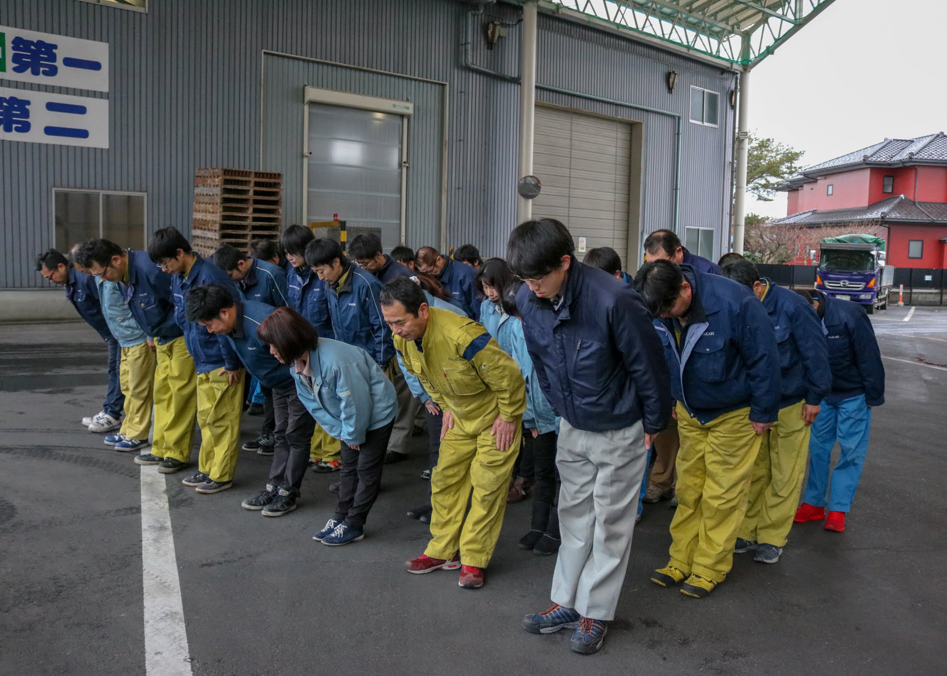 朝礼の様子