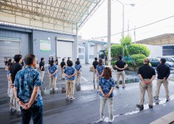 朝礼の様子